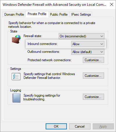 firewall and network protection